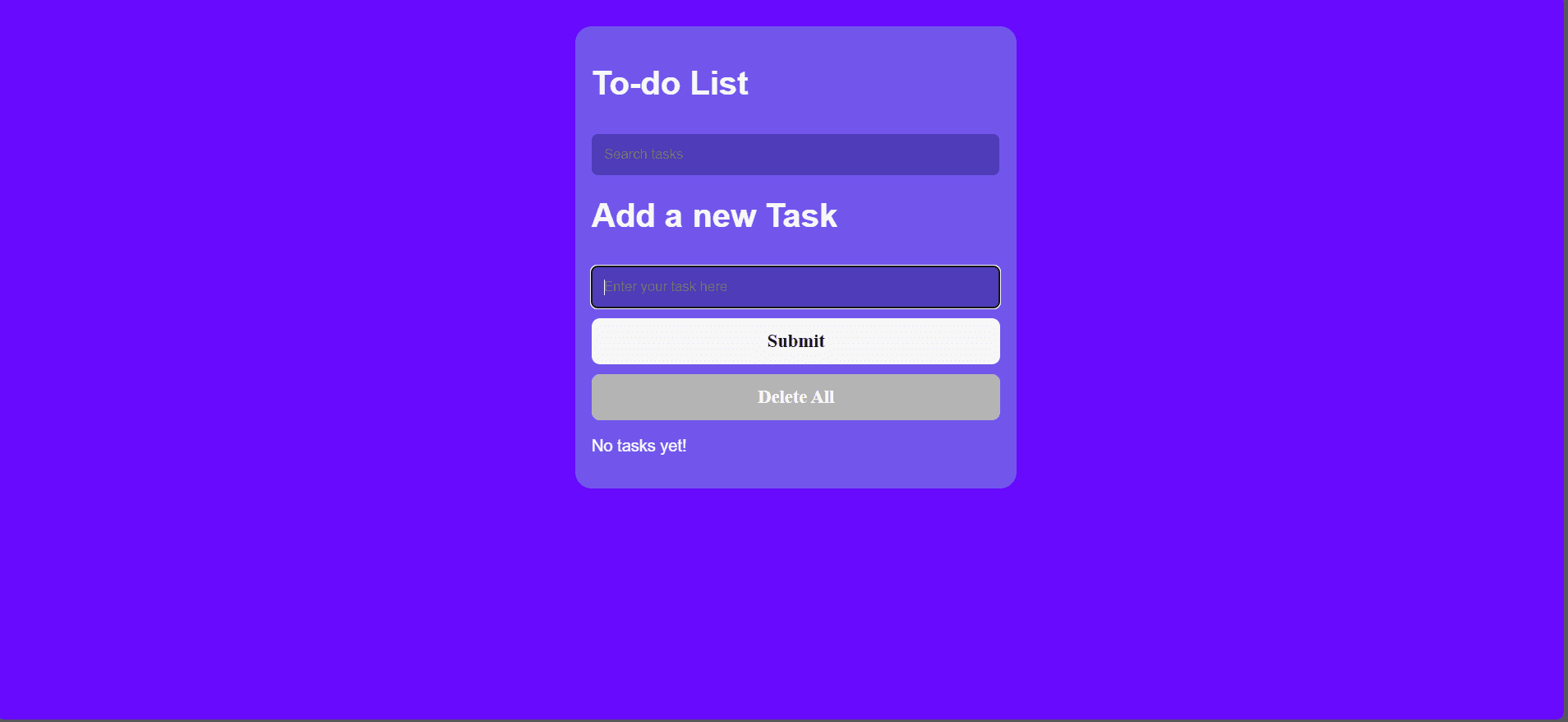 Todo Web Application